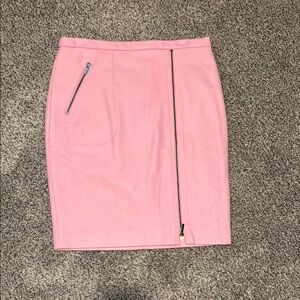 Pink Zippered Women's Skirt